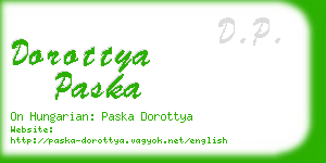 dorottya paska business card